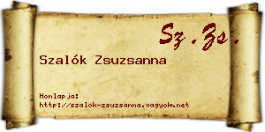 Szalók Zsuzsanna névjegykártya